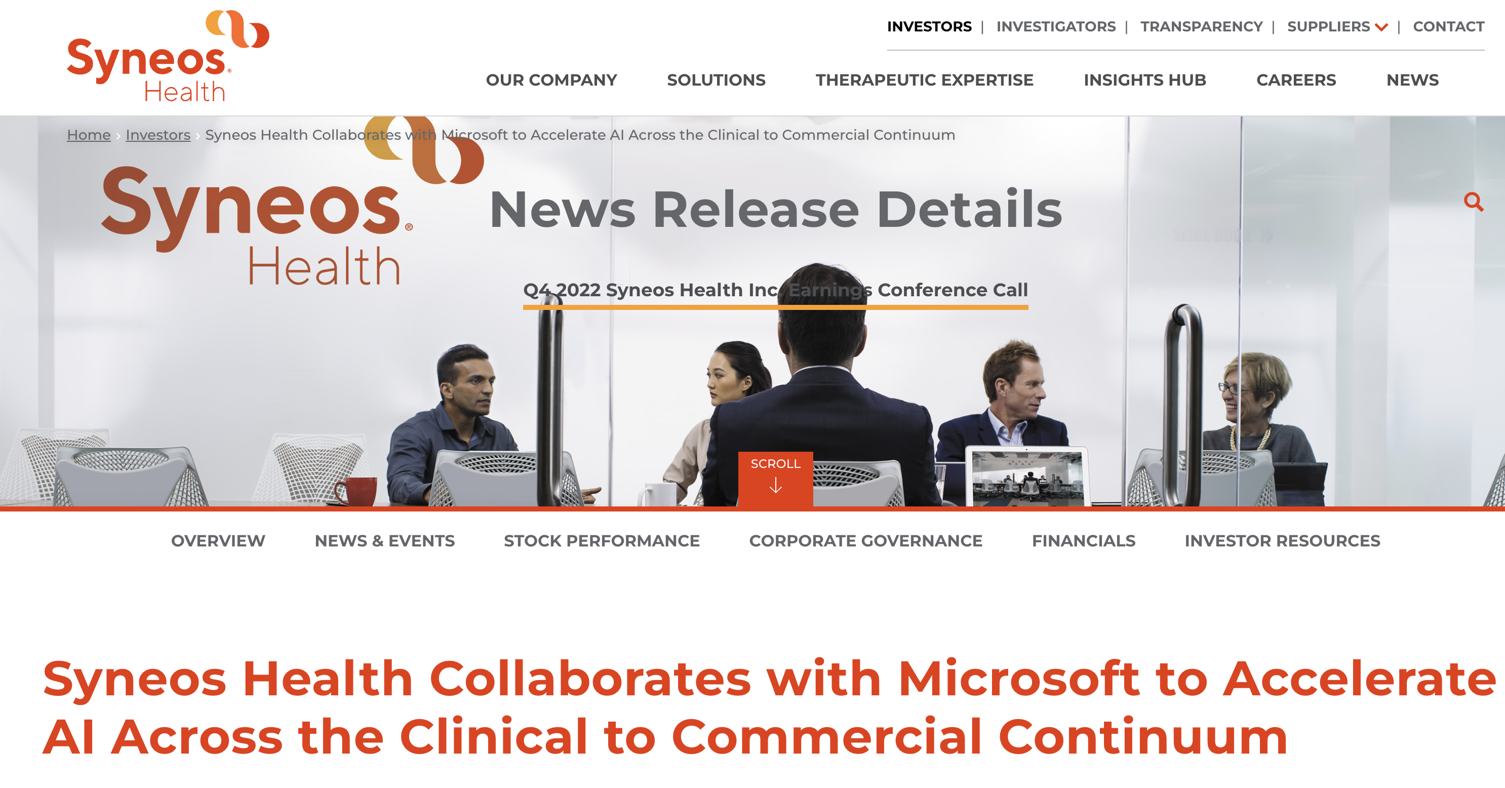 Syneos Health macht gemeinsame Sache mit Microsoft
