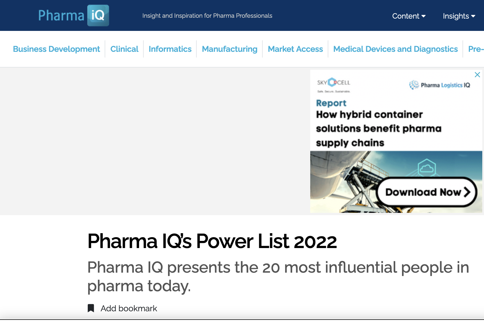 Pharma Power List 2022